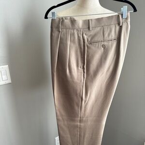 Men's Linea Naturale Bamboo/Wool Blend Pants - Beige - Size 33x31